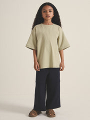 4-9 yrs | Les 100 Ciels Oversize T-Shirt Sage | Children & Baby