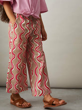 Cotton Linen Printed Trousers Red | Children & Baby