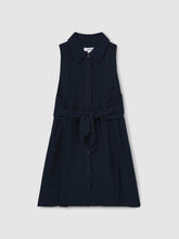 13-14 yrs Tie-Waist Collared Dress Blue | Children & Baby