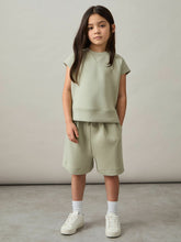 4-9 yrs Modal-Blend Sweatshirt And Shorts Set Sage | Children & Baby
