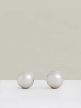 Polished Ball Huggie Earrings Silver Tone | Women