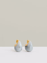 Curve Marble Scoop Earrings Gold Tone | Women