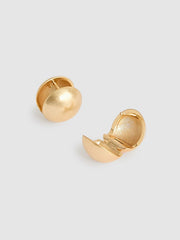 Polished Ball Huggie Earrings Gold | Women