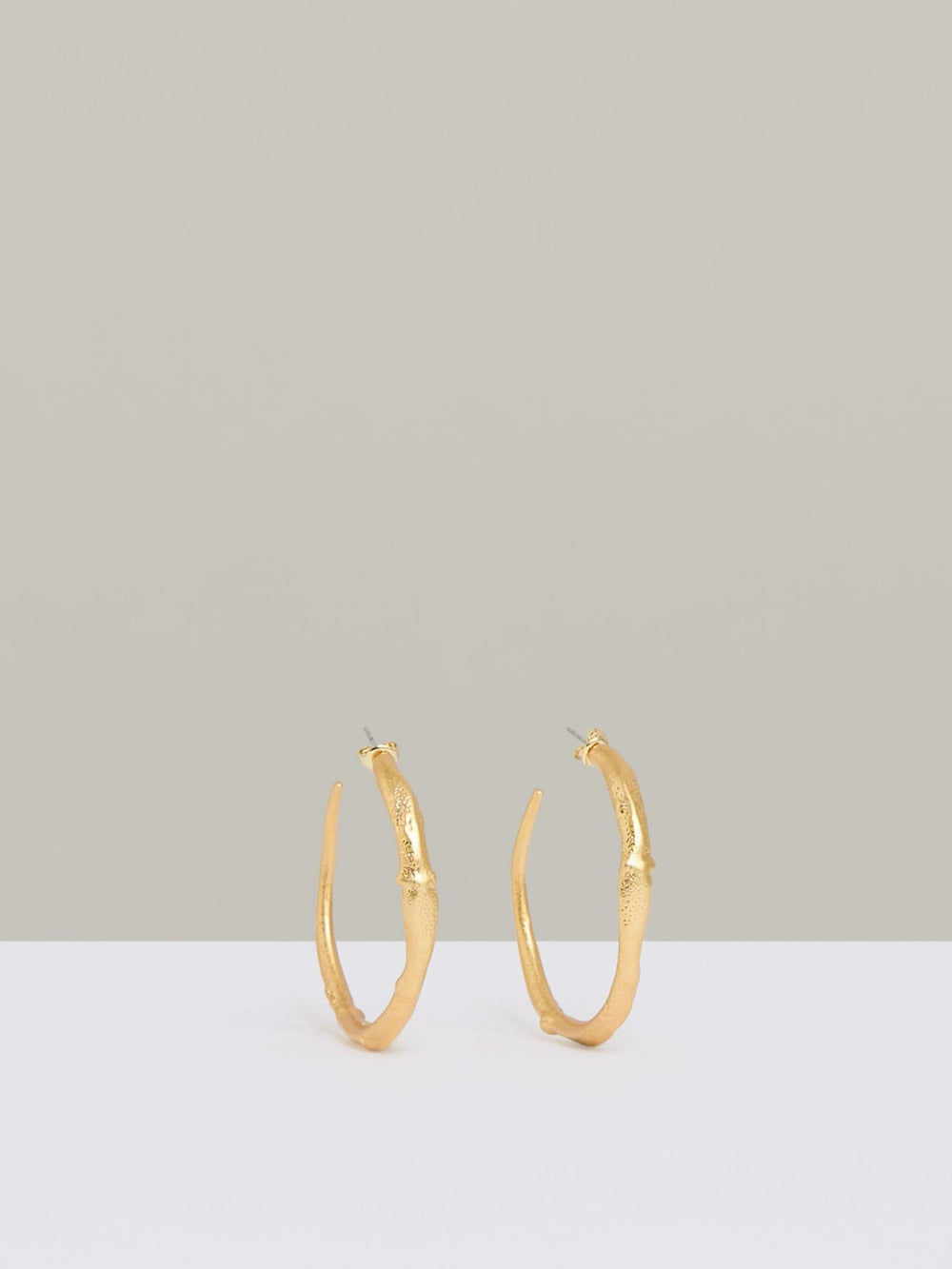 Molten Hoop Earrings Gold Tone | Women