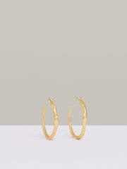 Molten Hoop Earrings Gold Tone | Women