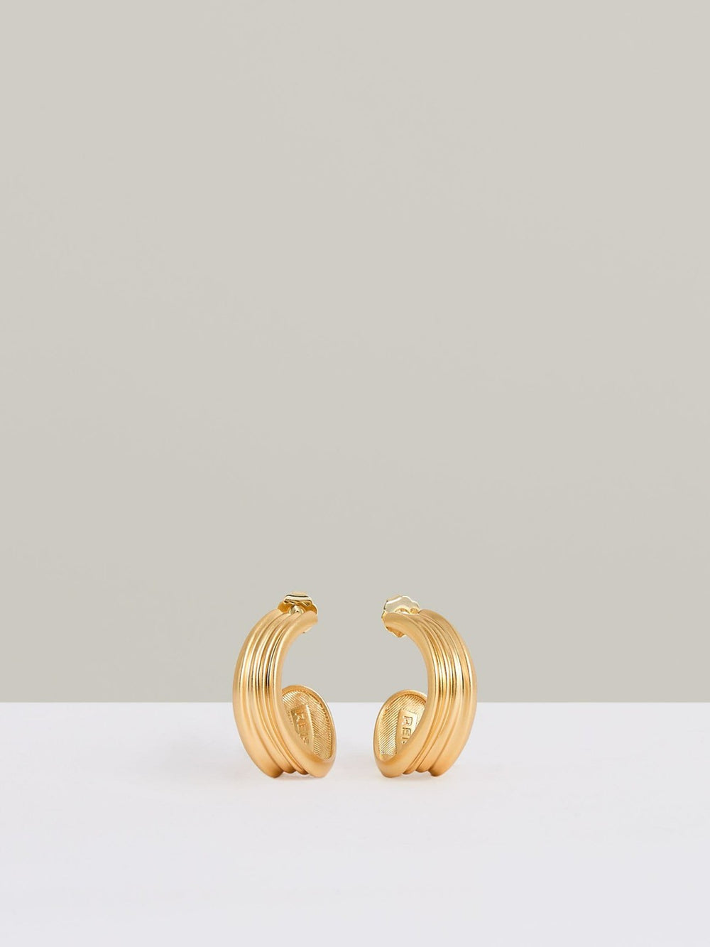Fluid Hoop Earrings Gold Tone | Women