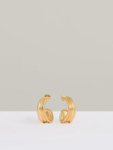 Fluid Hoop Earrings Gold Tone | Women