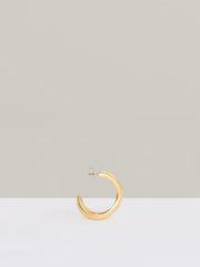Fluid Hoop Earrings Gold Tone | Women