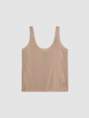 Atelier Laser-Cut Vest Top Taupe | Women