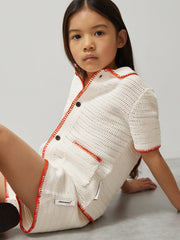 3-9 yrs McLaren F1 Team Crochet Shorts Off White/Orange | Children & Baby