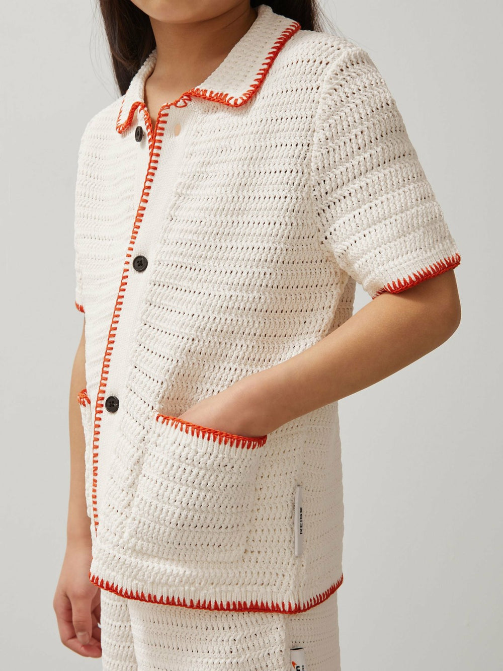 9-13 yrs McLaren F1 Team Crochet Shirt Off White/Orange | Children & Baby