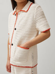 9-13 yrs McLaren F1 Team Crochet Shirt Off White/Orange | Children & Baby