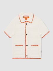 9-13 yrs McLaren F1 Team Crochet Shirt Off White/Orange | Children & Baby