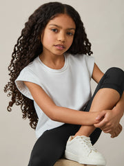 9-13 yrs Three-Quarter Length Leggings Black | Children & Baby