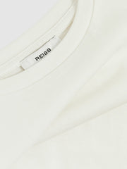 4-9 yrs Oversize Cotton Cropped T-Shirt Ivory | Children & Baby