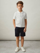 3-9 yrs Half-Zip Pointelle Polo Shirt Off White | Children & Baby