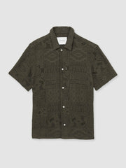 Les Deux Blend Lace Shirt Olive Green | Men