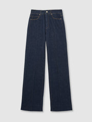 Paige Wide Leg Pintuck Jeans Anais Blue | Women