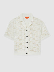 McLaren F1 Team Speedmark Crochet Shirt White | Women