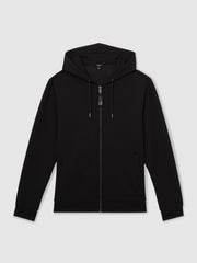 Interlock Zip-Through Hoodie Black | Men