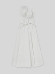 Acler Ivory Plissé Fan Strapless Maxi Dress Ivory | Women
