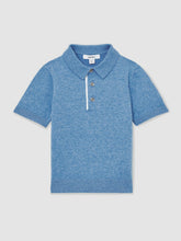 13-14 yrs Contrast Placket Polo Shirt With Cotton Blue | Children & Baby