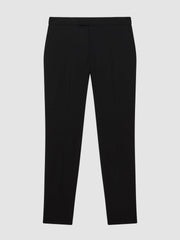 Slim-Fit Internal-Drawstring Trousers Black | Men