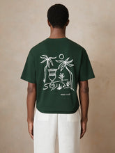 | Ché Cotton Palm-Tree T-Shirt Green | Men