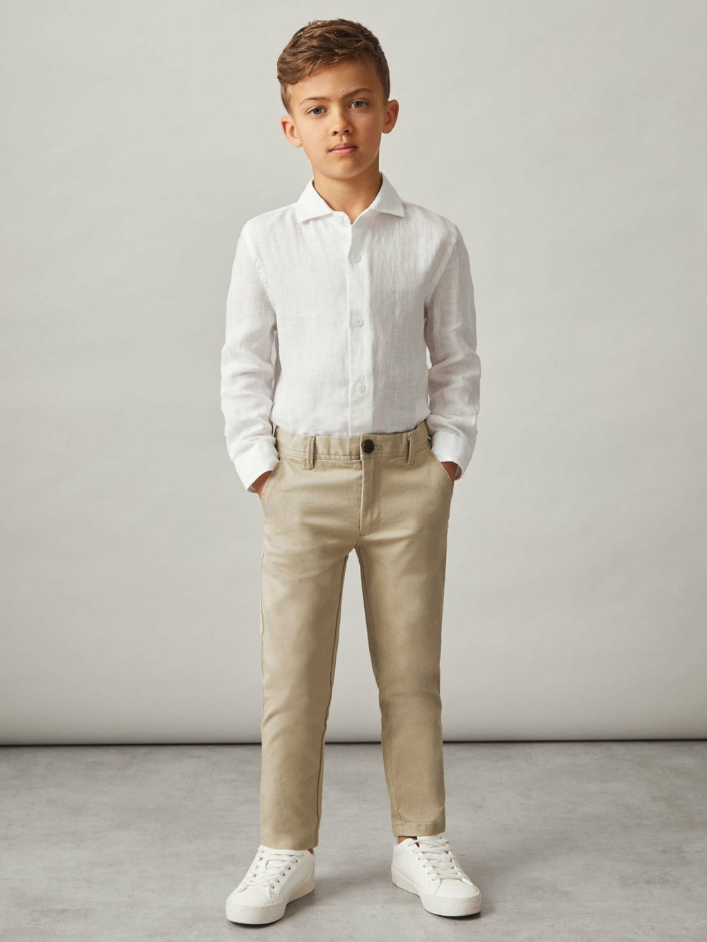 3-9 yrs Slim Fit Casual Chinos Stone | Children & Baby