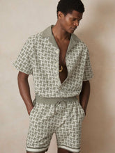 | Ché Motif-Embroidered Shirt Sage/White | Men