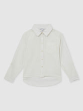 13-14 yrs Linen Roll-Cuff Shirt Ivory | Children & Baby