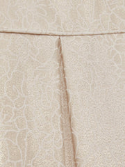 13-14 yrs Brocade Cap-Sleeve Pleated Dress Ivory | Children & Baby