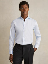 Slim Fit Slim-Fit Cotton Double-Cuff Shirt Soft Blue | Men