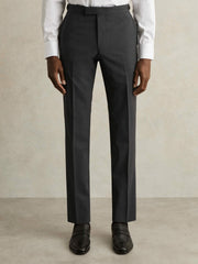 Slim-Fit Wool-Blend Suit Trousers Grey | Men