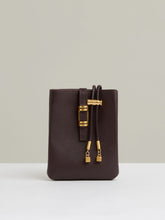 Leather Phone Holder Oxblood | Women