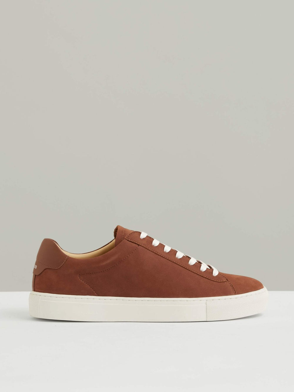 Nubuck Leather Low-Top Trainers Brickwood Red | Men
