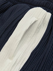 3-9 yrs Plissé Colour-Block Shorts Navy/White | Children & Baby