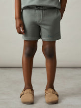9-13 yrs Cotton Brand-Embroidered Shorts Washed Sage | Children & Baby