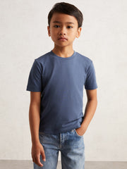3-9 yrs Crew Neck T-Shirt Ocean Blue | Children & Baby