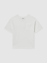 13-14 yrs Cotton Palm-Embroidery Oversize T-Shirt Off White | Children & Baby