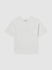13-14 yrs Cotton Palm-Embroidery Oversize T-Shirt Off White | Children & Baby