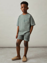 3-9 yrs Cotton Palm-Embroidery Oversize T-Shirt Washed Sage | Children & Baby