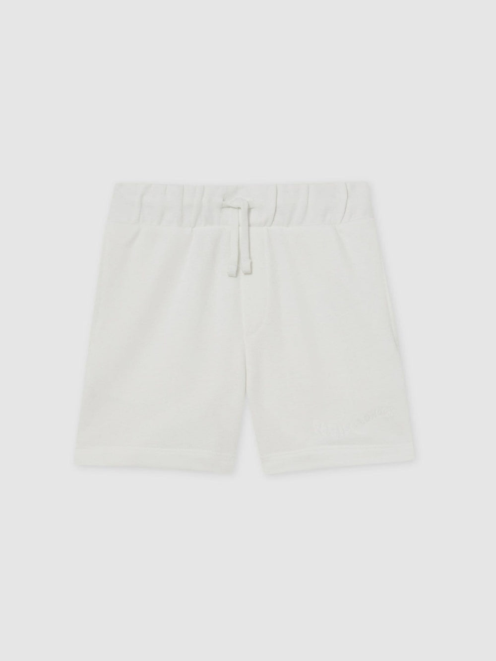 13-14 yrs Cotton Brand-Embroidered Shorts Off White | Children & Baby