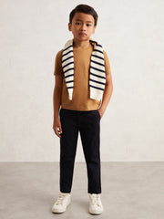 9-13 yrs Crew Neck T-Shirt Tan Brown | Children & Baby