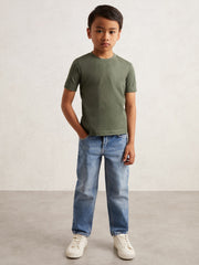 9-13 yrs Crew Neck T-Shirt Dark Sage | Children & Baby
