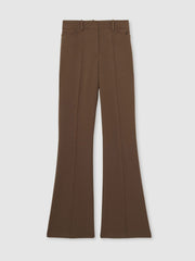 Petite Flared Suit Trousers Mink Neutral | Women