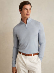 Merino Wool Half-Zip Jumper | Men