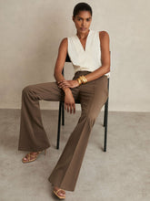 Flared Suit Trousers Mink Neutral | Women