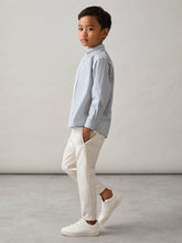 3-9 yrs Cotton-Poplin Striped Oversize Shirt Blue/White | Children & Baby