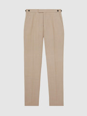 Wool-Blend Slim-Fit Suit Trousers Oatmeal Brown | Men
